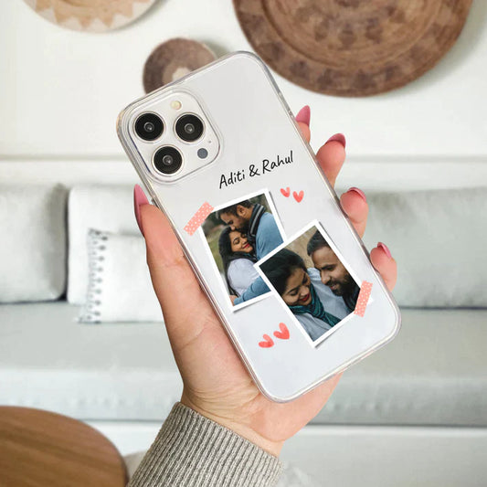 Couple Custom Photo Clear Case Design 5