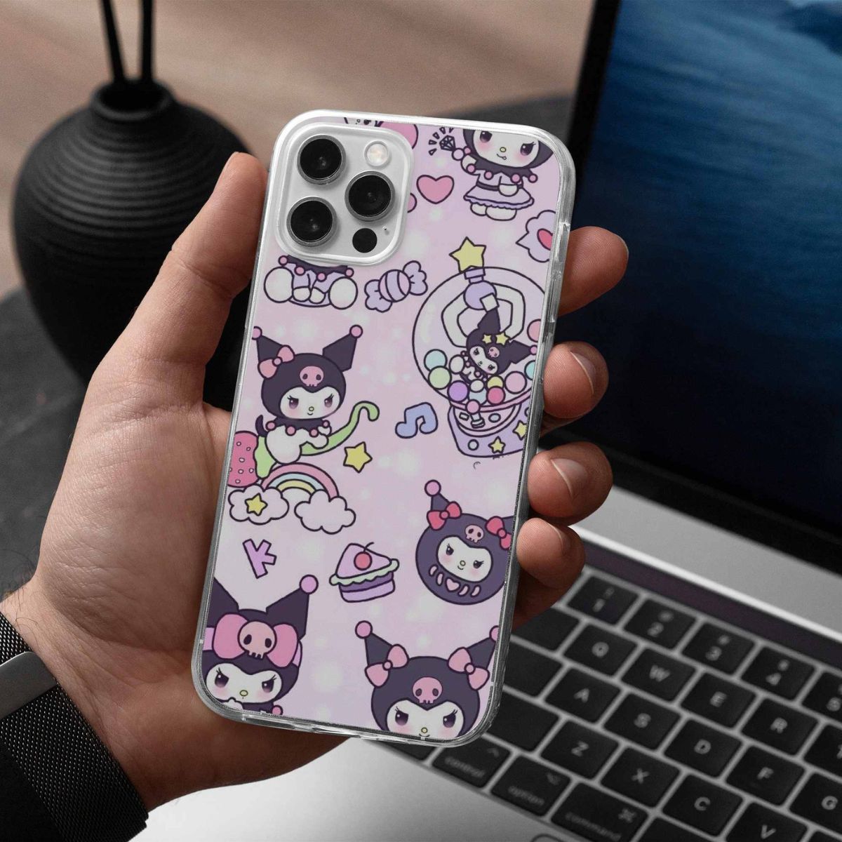 Cute Kuromi Cartoon Silicon Case Design 2