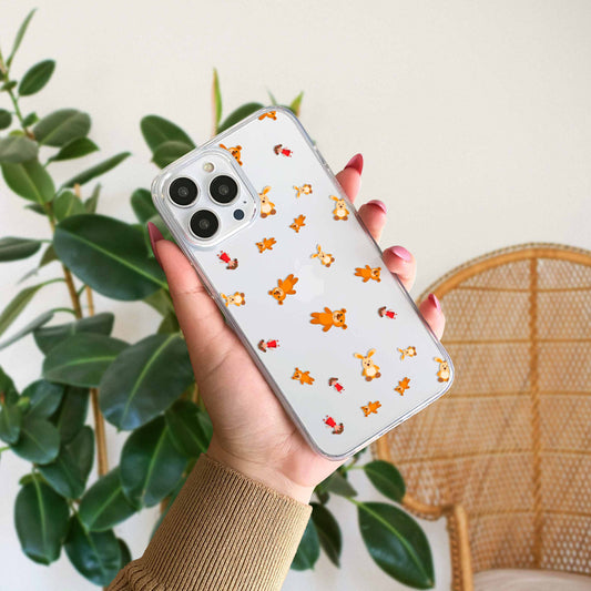 Aesthetic Cute Pattern Transparent Silicon Case Design 17