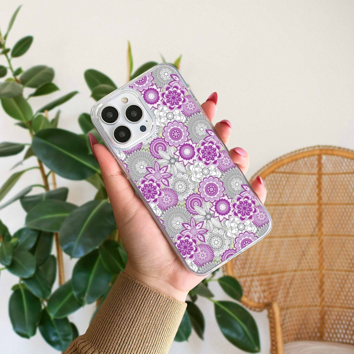 Aesthetic Mandala Art Silicon Case Design 1