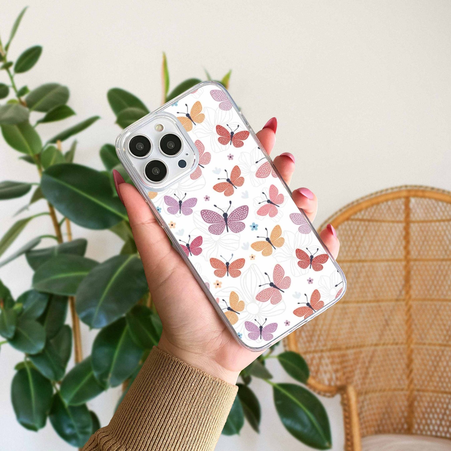 Aesthetic Butterfly Silicon Case Design 1