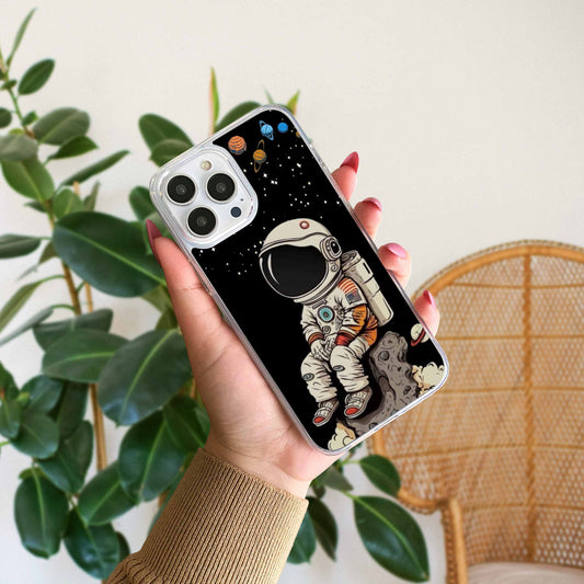 Cute Cartoon Astronaut Silicon Case Design 4