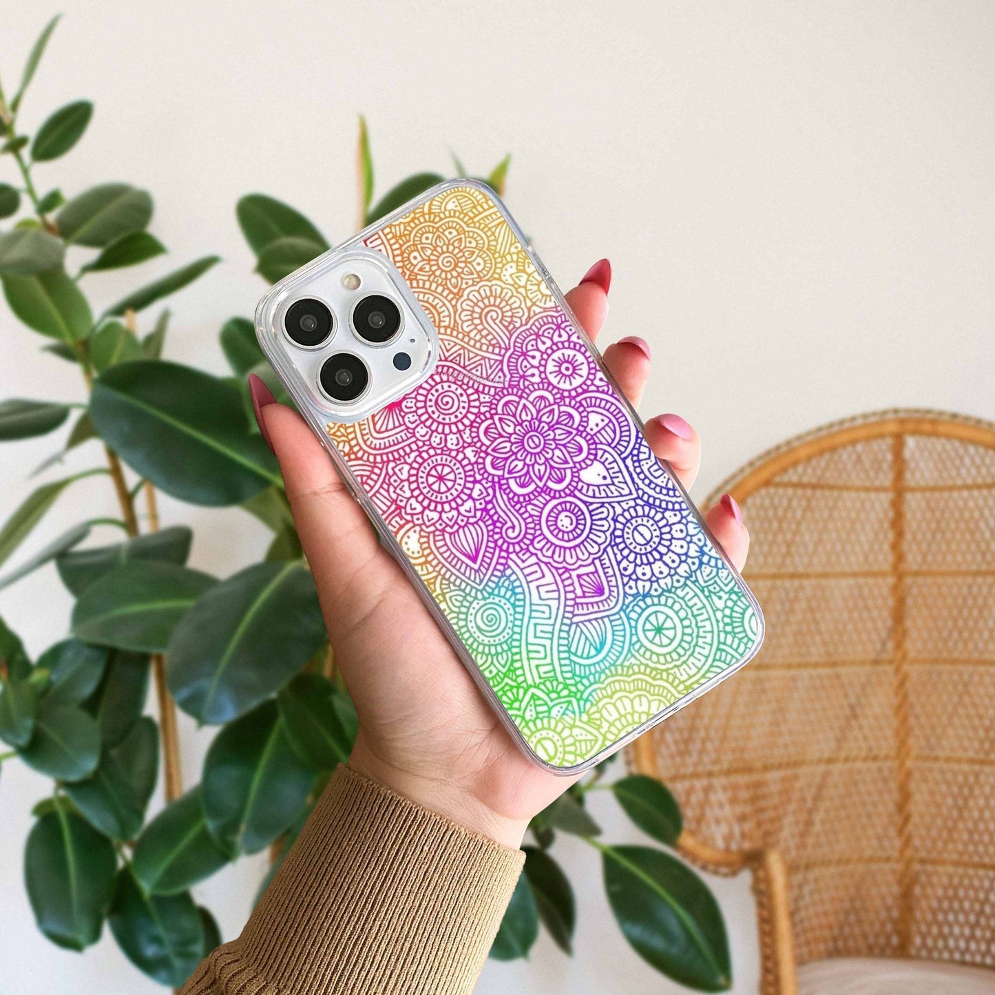 Aesthetic Mandala Art Silicon Case Design 5