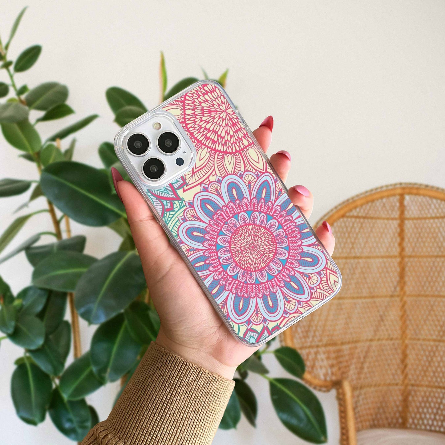 Aesthetic Mandala Art Silicon Case Design 6