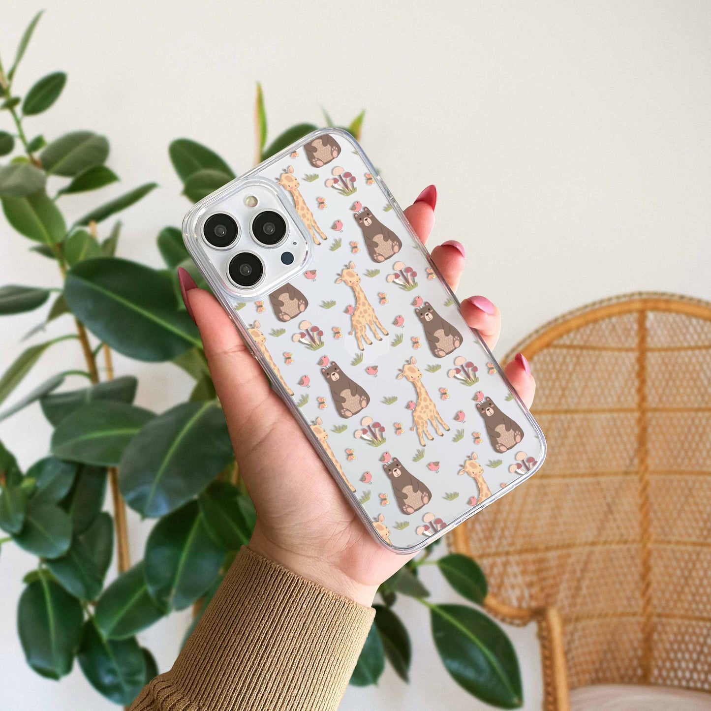 Aesthetic Cute Pattern Transparent Silicon Case Design 8